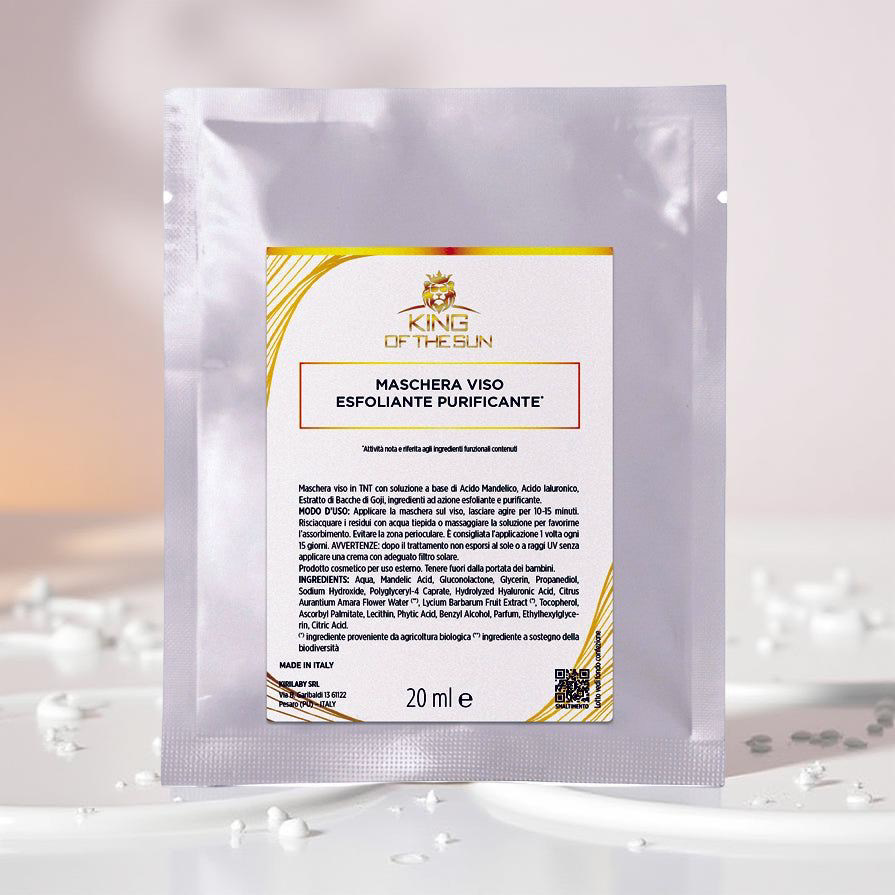 MASCHERA MONOUSO IMBIBITA ESFOLIANTE PURIFICANTE
