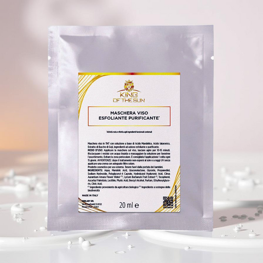 MASCHERA MONOUSO IMBIBITA ESFOLIANTE PURIFICANTE